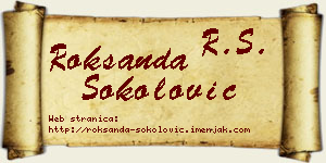 Roksanda Sokolović vizit kartica